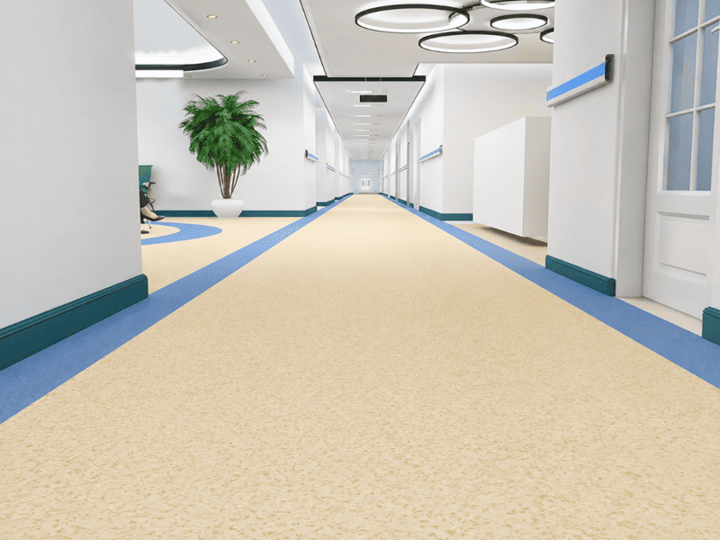 Welding rod estimate for PVC sheet flooring layout